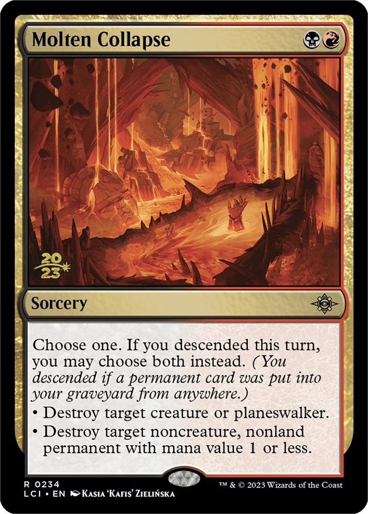 Molten Collapse The Lost Caverns Of Ixalan Prerelease Magic CardTrader