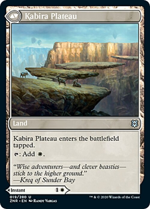 Kabira Takedown // Kabira Plateau Card Back