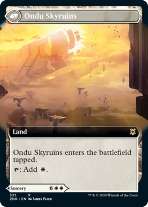 Ondu Inversion // Ondu Skyruins Card Back