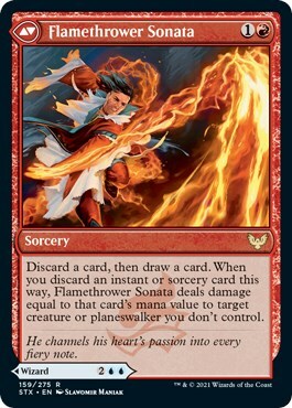 Torrent Sculptor // Flamethrower Sonata Card Back