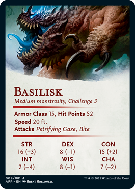 Art Series: Basilisk Card Back