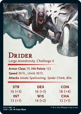 Art Series: Drider Card Back