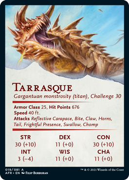 Art Series: Tarrasque Card Back