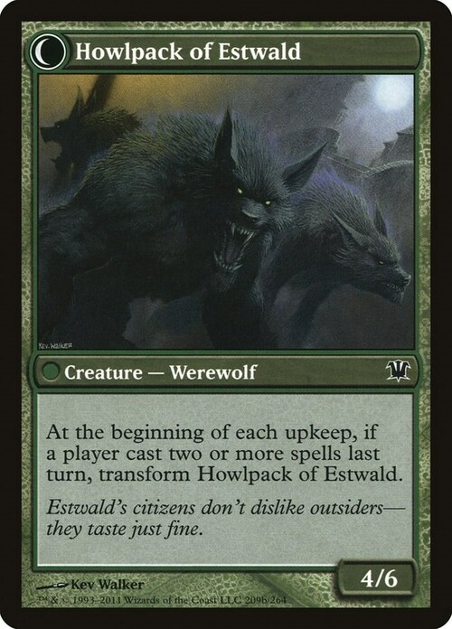 Villagers of Estwald // Howlpack of Estwald Card Back