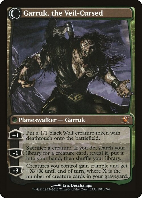 Garruk Relentless // Garruk, the Veil-Cursed Card Back