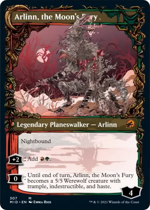 Arlinn, the Pack's Hope // Arlinn, the Moon's Fury Card Back