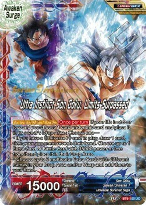 Son Goku // Ultra Instinct Son Goku, Limits Surpassed Card Back