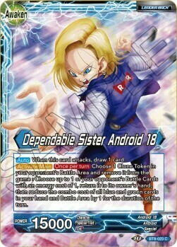 Android 18 // Android 18, Sorella Affidabile Card Back