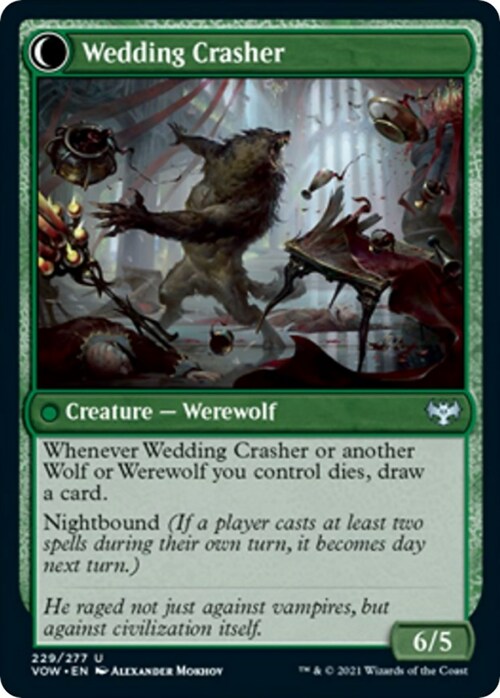 Wolfkin Outcast // Wedding Crasher Card Back