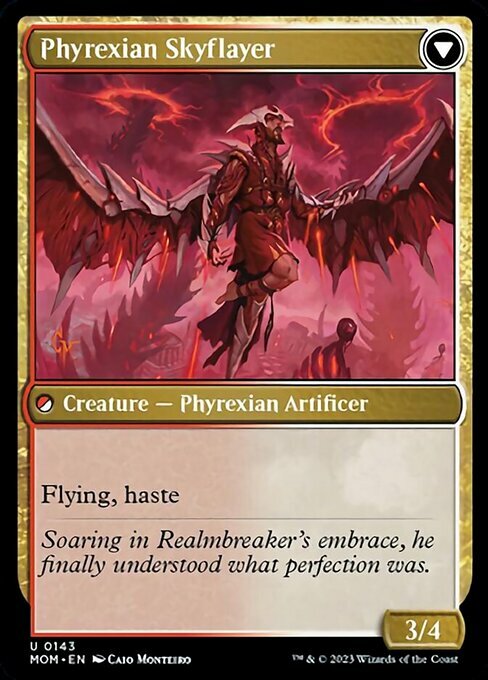 Harried Artisan // Phyrexian Skyflayer Card Back