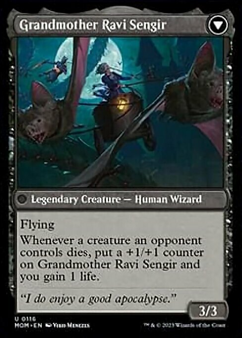 Invasion of Ulgrotha // Grandmother Ravi Sengir Card Back