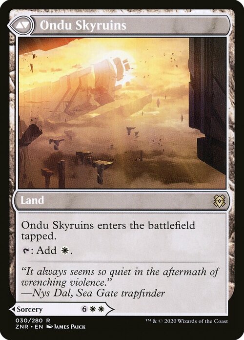 Ondu Inversion // Ondu Skyruins Card Back