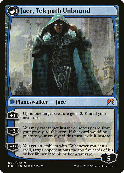 Jace, prodigio de Vryn // Jace, telépata desenfrenado Parte Posterior