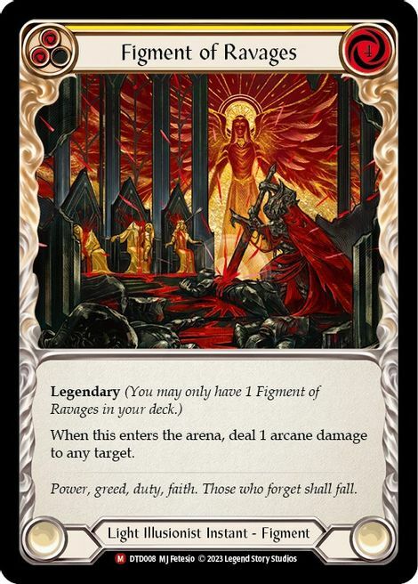 Figment of Ravages // Sekem, Archangel of Ravages Card Back