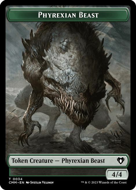 Phyrexian Beast // Treasure Card Back