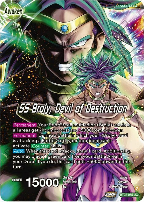 Broly & Paragus // SS Broly, Devil of Destruction Card Back