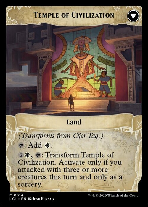 Ojer Taq, Deepest Foundation // Temple of Civilization Card Back