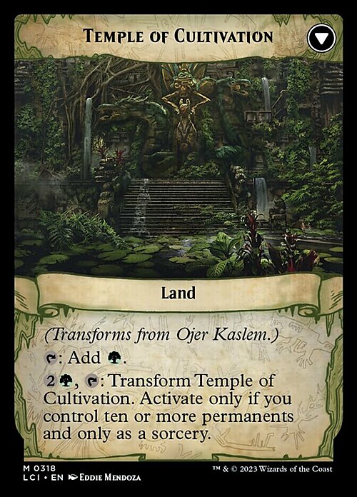 Ojer Kaslem, Deepest Growth // Temple of Cultivation Card Back