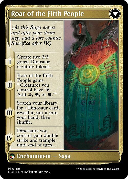 Huatli, Poet of Unity // Roar of the Fifth People Card Back