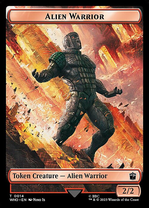 Human Noble // Alien Warrior Card Back