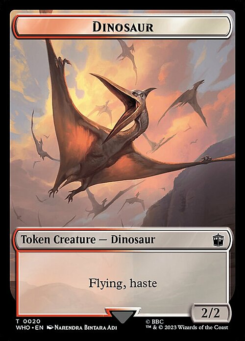 Warrior // Dinosaur Card Back