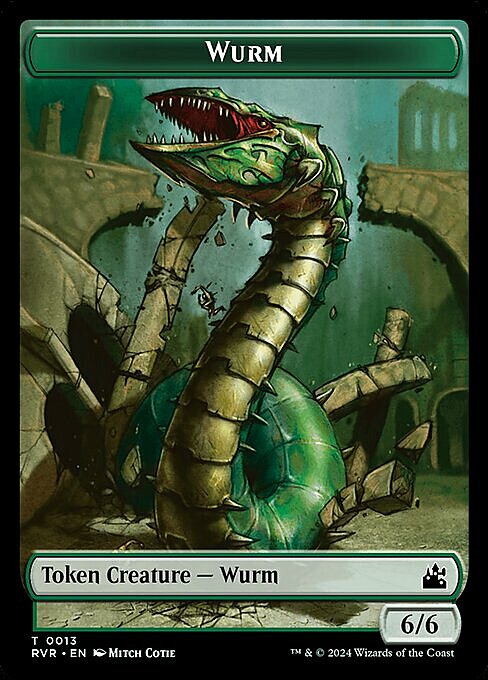 Elf Knight // Wurm Card Back