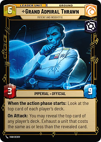 Grand'Ammiraglio Thrawn, Paziente E Arguto Card Back