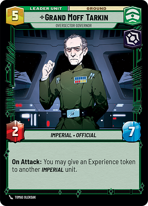 Grand Moff Tarkin - Oversector Governor Card Back