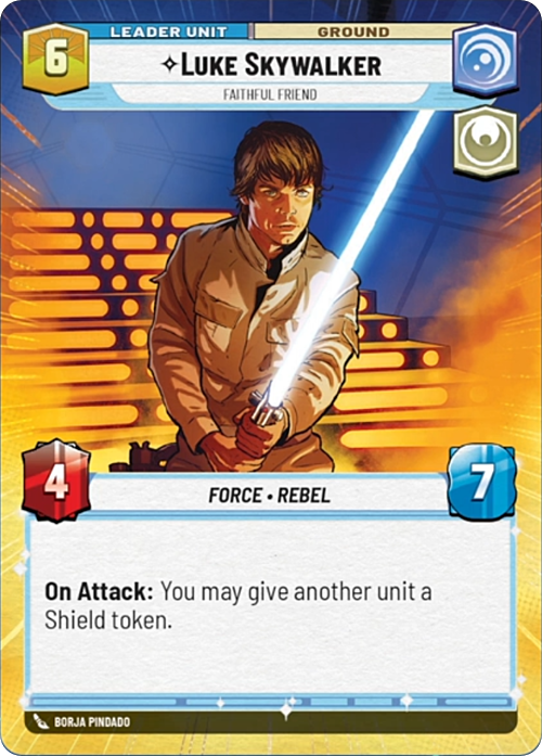 Luke Skywalker, Amico Fidato Card Back