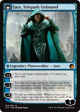 Jace, Vryn's Prodigy // Jace, Telepath Unbound Card Back