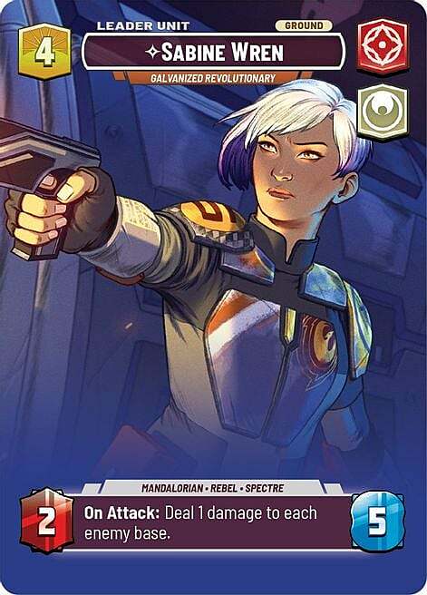 Sabine Wren - Galvanized Revolutionary Card Back