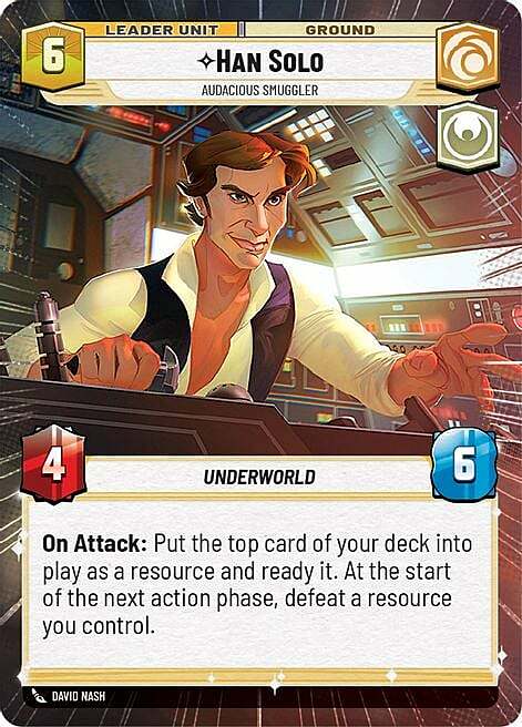 Han Solo - Audacious Smuggler Card Back