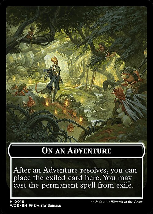 Wicked / Cursed Role // On an Adventure Card Back