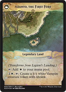 Legion's Landing // Adanto, the First Fort Card Back