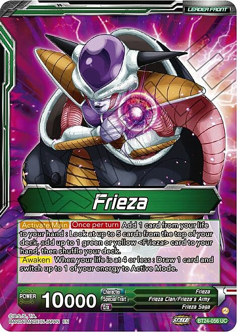 Frieza // Frieza, Scourge of Saiyans Card Back