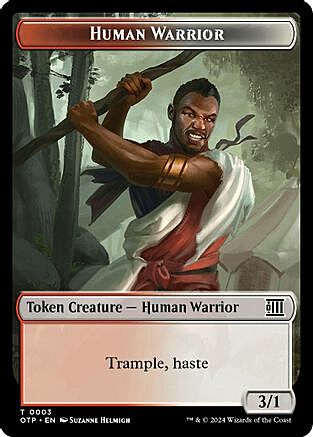 Human Warrior // Treasure Card Back