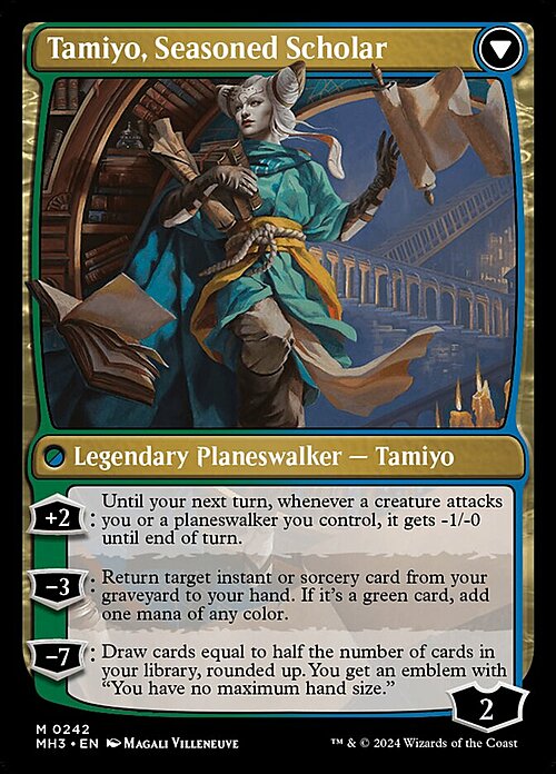 Tamiyo, Inquisitive Student // Tamiyo, Seasoned Scholar Card Back