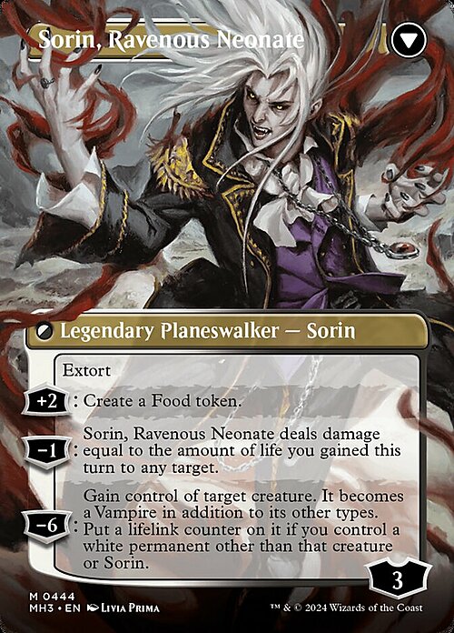 Sorin of House Markov // Sorin, Ravenous Neonate Card Back