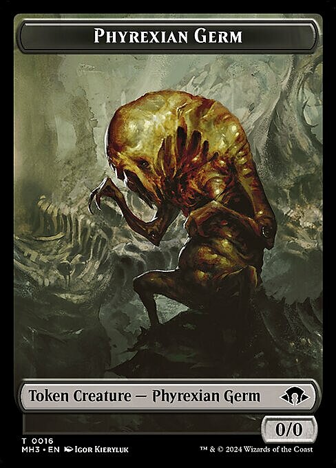 Phyrexian Germ // Tamiyo, Seasoned Scholar Emblem Card Back