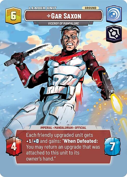 Gar Saxon - Viceroy of Mandalore Card Back