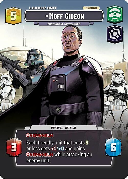 Moff Gideon - Formidable Commander Card Back