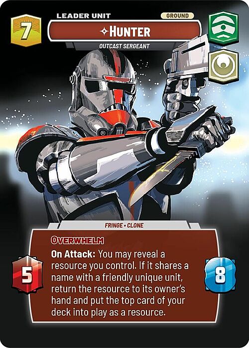 Hunter - Outcast Sergeant Card Back