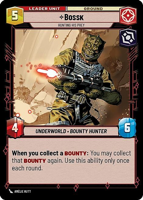 Bossk, A Caccia Della Sua Preda Card Back