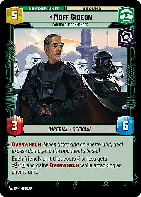 Moff Gideon, Comandante Formidabile Card Back