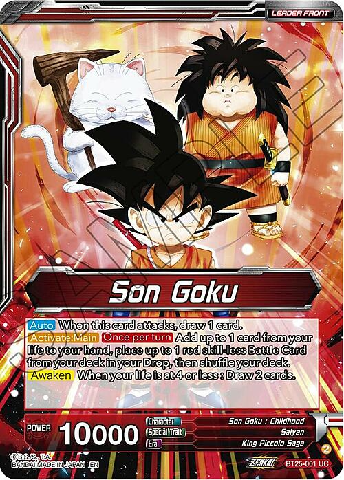 Son Goku // Son Goku, Face-Off With the Great Demon King Card Back