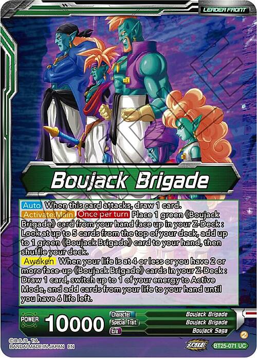 Boujack Brigade // Boujack, Crashing the Tournament Card Back