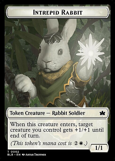 Intrepid Rabbit // Ral, Crackling Wit Emblem Card Back