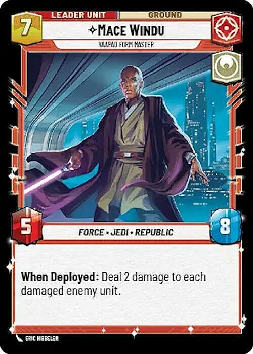 Mace Windu - Vaapad Form Master Card Back