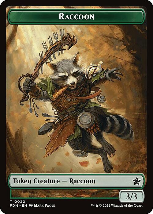 Elf Warrior // Raccoon Card Back