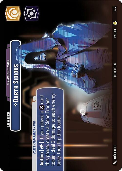 Chancellor Palpatine - Playing Both Sides Card Back